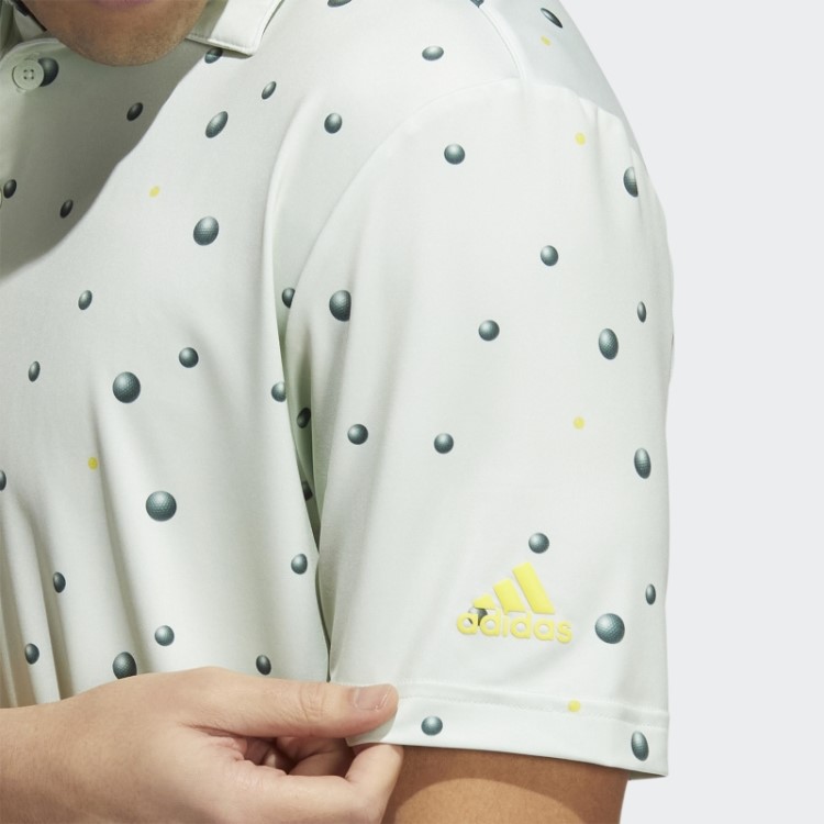 Camisa Polo Verde Adidas Ultimate365 Com Estampa Allover