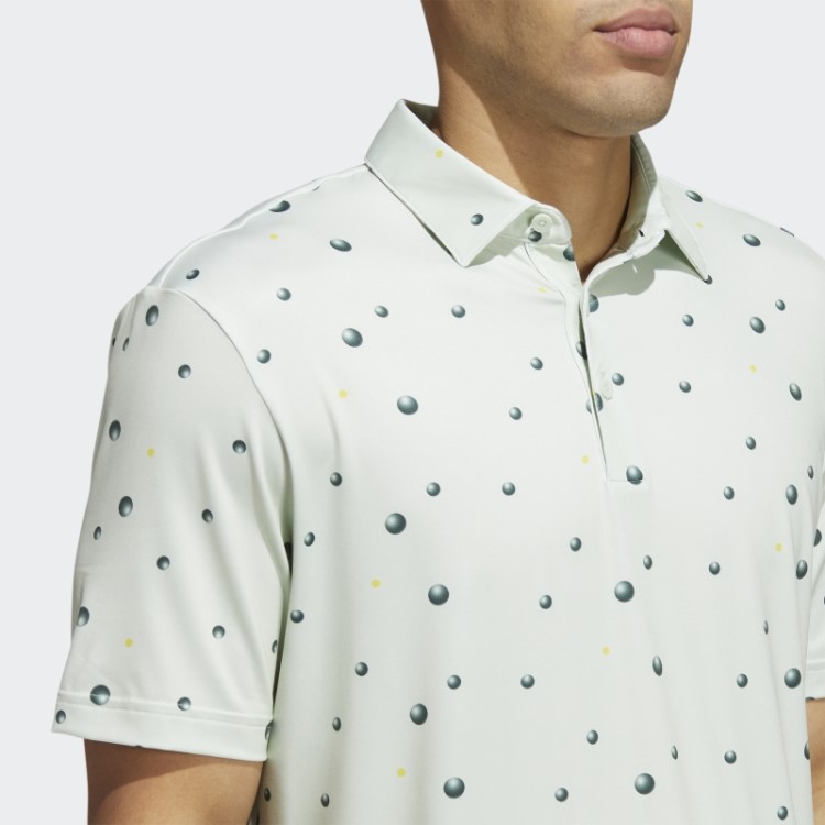 Camisa Polo Verde Adidas Ultimate365 Com Estampa Allover