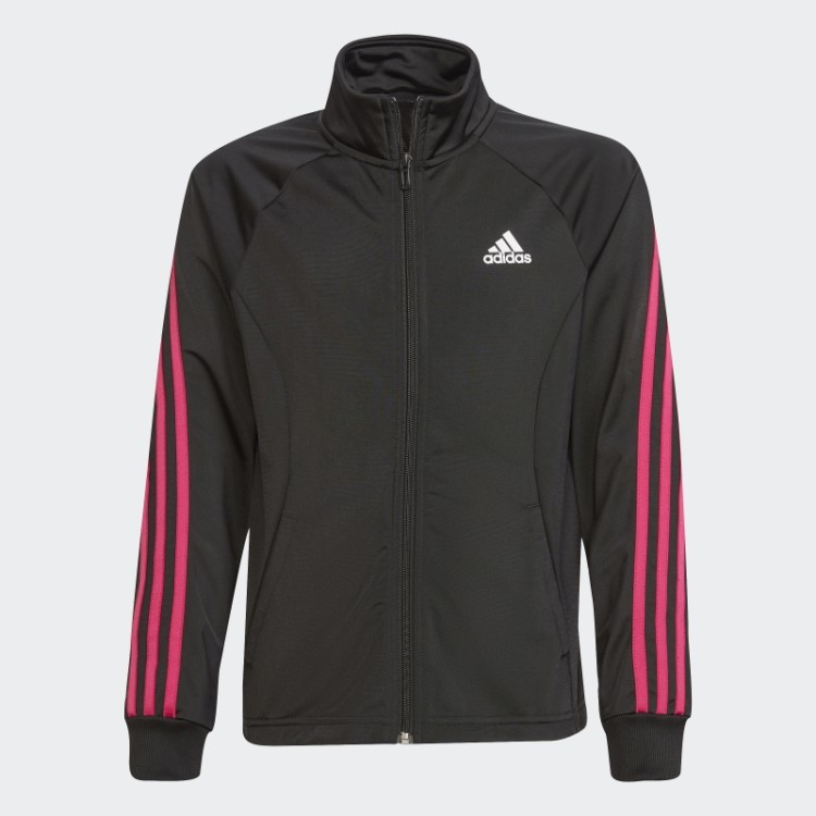 Fato De Treino Regular Com As 3 Riscas De Poliéster Da Equipa Preto Adidas