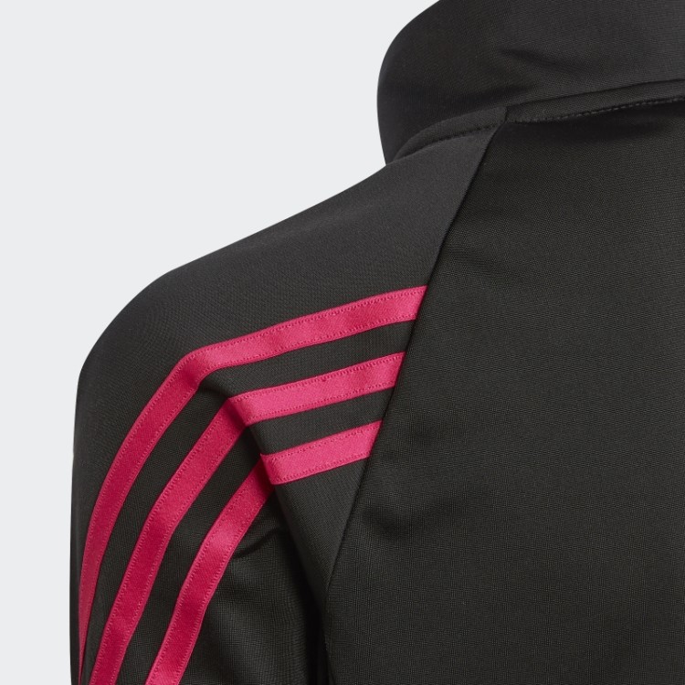 Fato De Treino Regular Com As 3 Riscas De Poliéster Da Equipa Preto Adidas