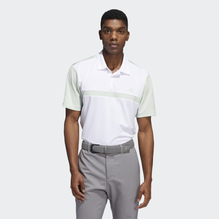 Camisa Polo Adidas Colorblock Verde