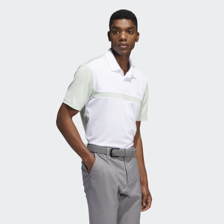 Camisa Polo Adidas Colorblock Verde