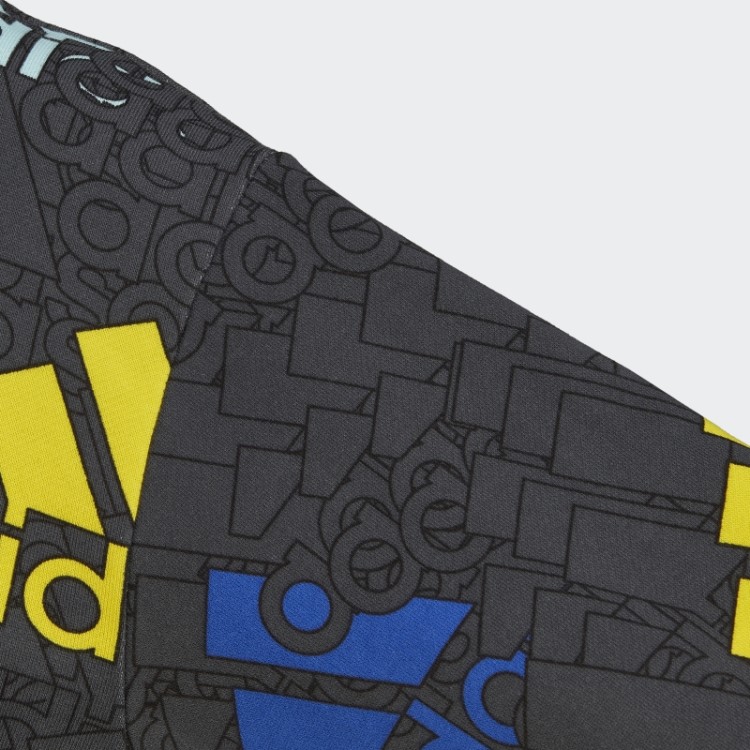 Moletom Adidas Essentials Carbon Cropped Com Logo Multicolorido