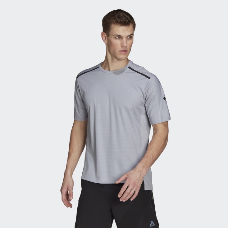 Camiseta De Treino Revestida Em Pu Adidas Prata