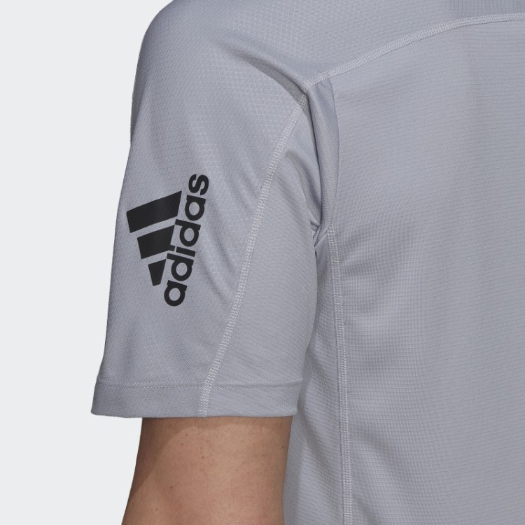 Camiseta De Treino Revestida Em Pu Adidas Prata
