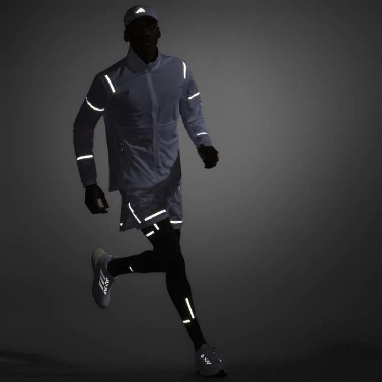 Adidas X-city Reflect At Night Jaqueta De Corrida Branca