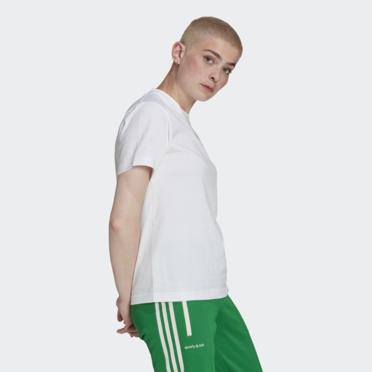 Camiseta Bordada Adidas Branca