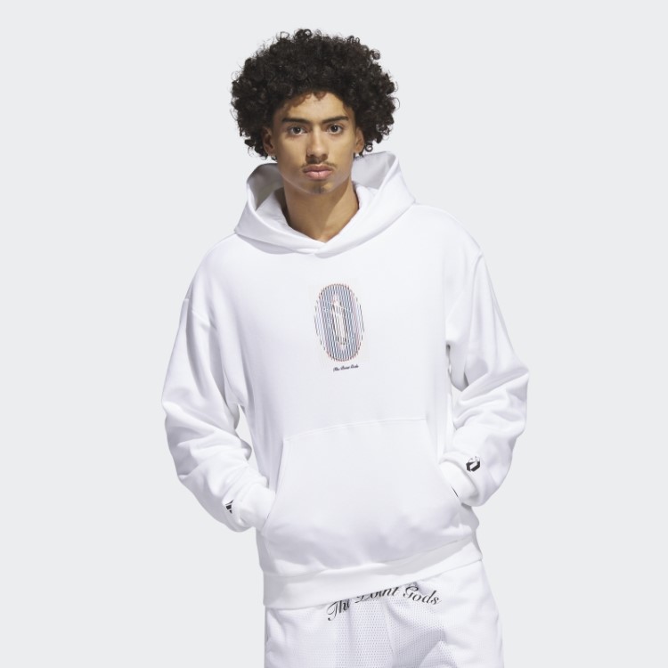 Adidas Dame Pg Moletom Com Capuz Branco
