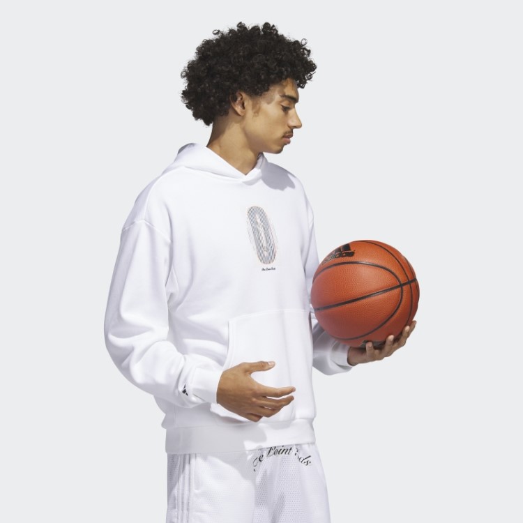 Adidas Dame Pg Moletom Com Capuz Branco