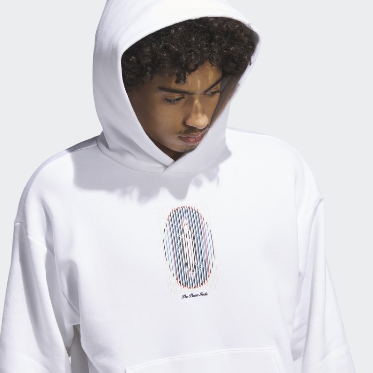 Adidas Dame Pg Moletom Com Capuz Branco