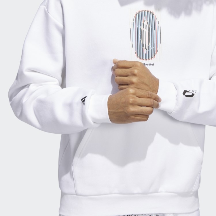 Adidas Dame Pg Moletom Com Capuz Branco