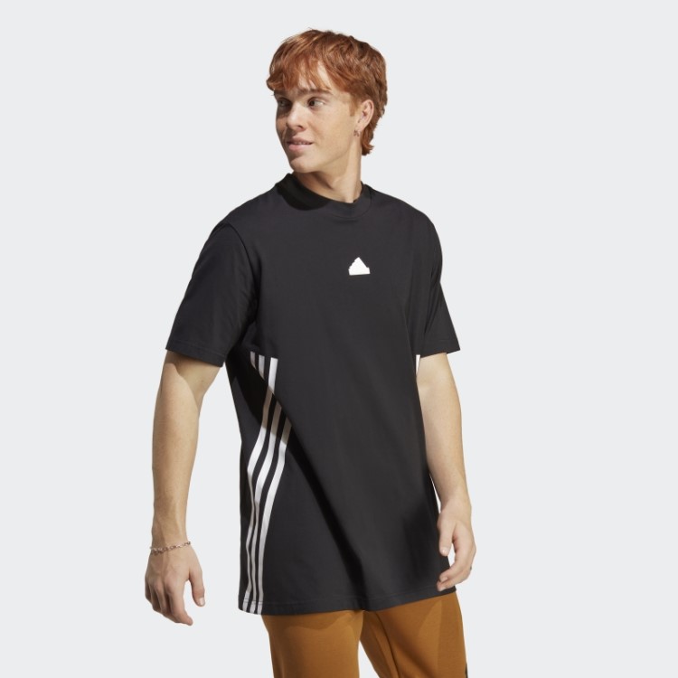 Future Icons Camiseta Com As Três Listras Preta Adidas