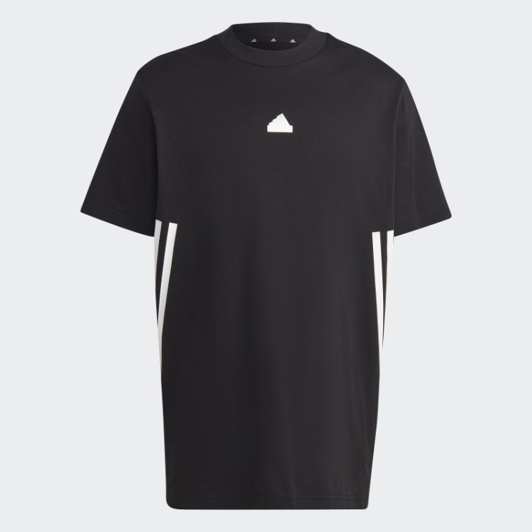 Future Icons Camiseta Com As Três Listras Preta Adidas