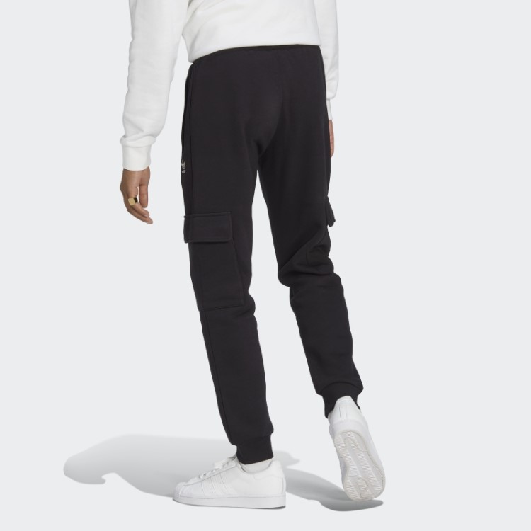 Calça Cargo Adidas Preta Trefoil Essentials