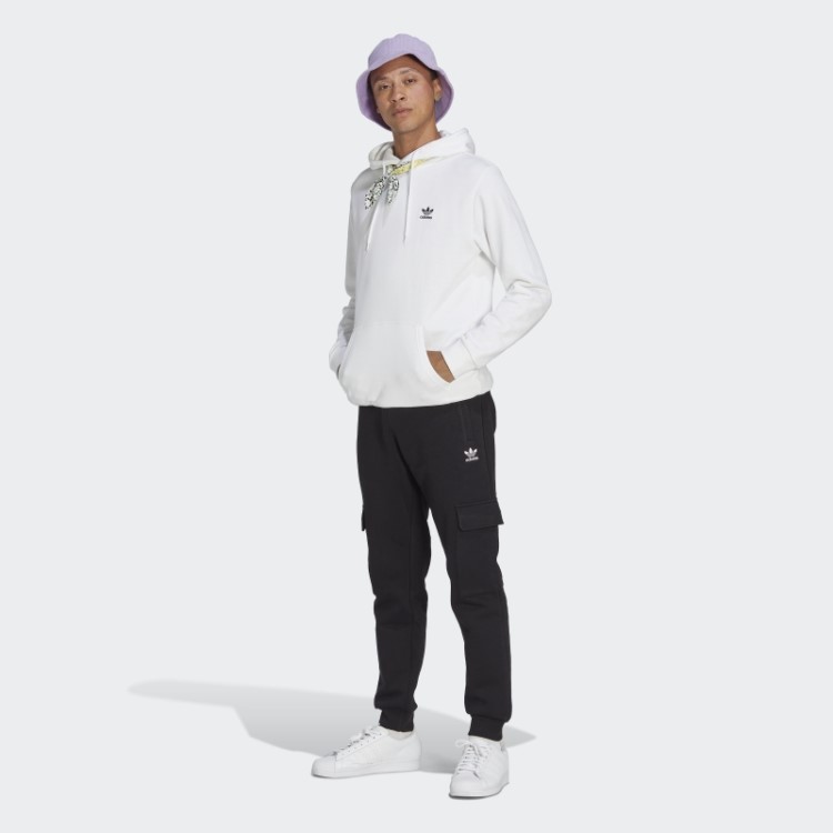Calça Cargo Adidas Preta Trefoil Essentials