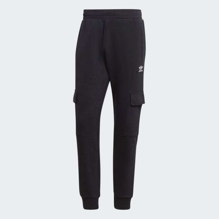 Calça Cargo Adidas Preta Trefoil Essentials