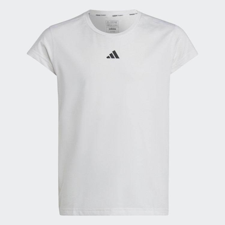 Aeroready T-shirt Com As 3 Riscas Branca Adidas