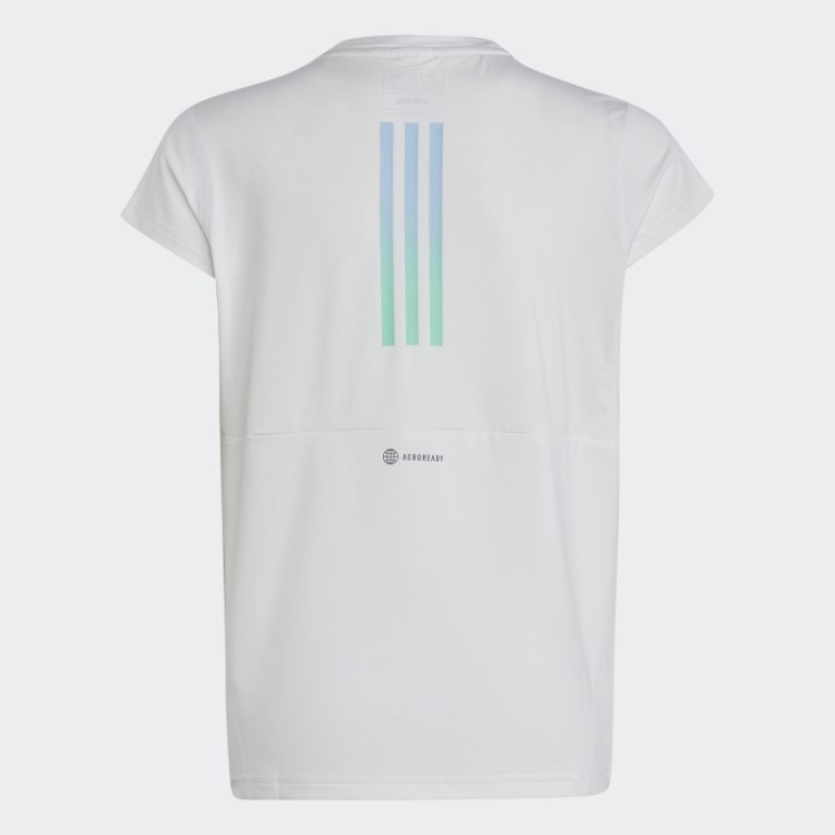Aeroready T-shirt Com As 3 Riscas Branca Adidas