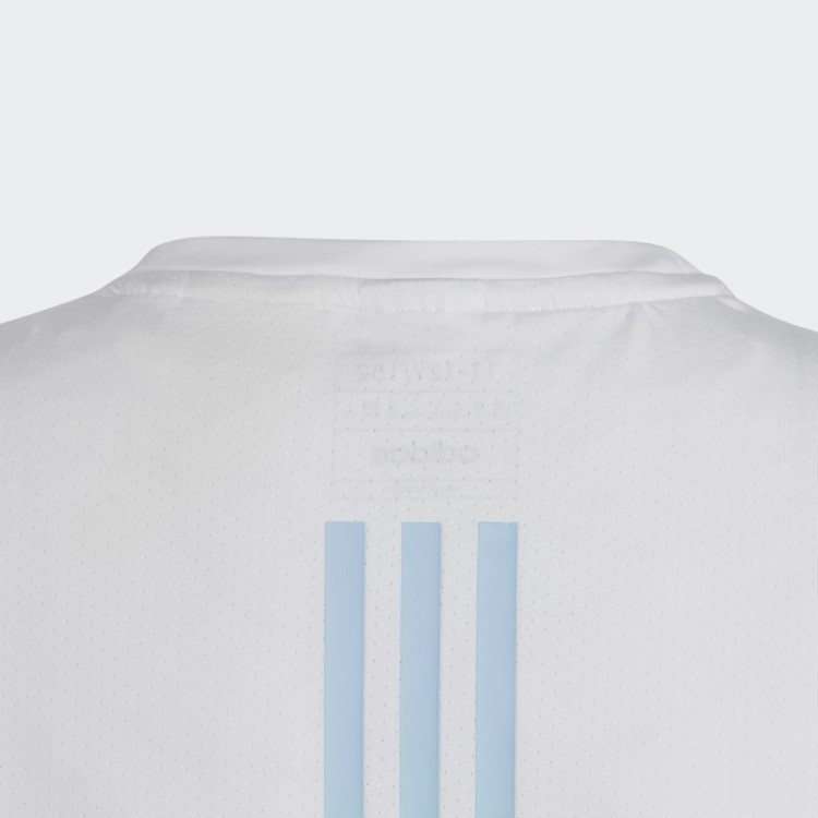 Aeroready T-shirt Com As 3 Riscas Branca Adidas