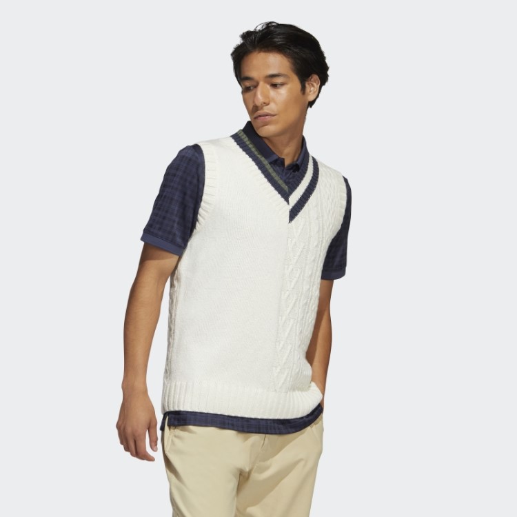 Suéter Branco Adicross Colete Adidas