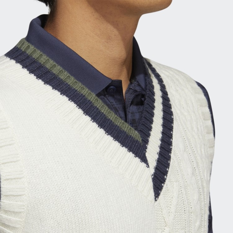 Suéter Branco Adicross Colete Adidas