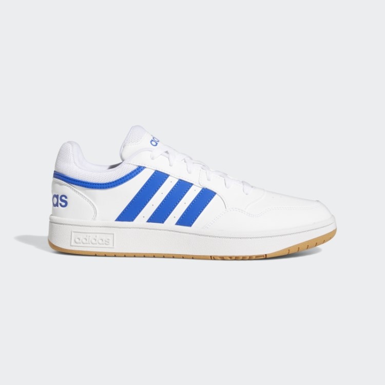 Adidas Hoops 3.0 Baixo Clássico Sapatos Vintage Brancos