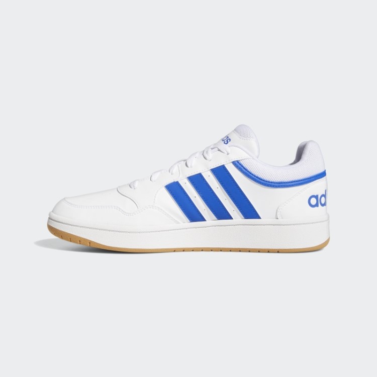 Adidas Hoops 3.0 Baixo Clássico Sapatos Vintage Brancos