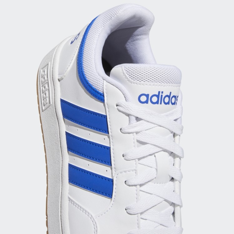 Adidas Hoops 3.0 Baixo Clássico Sapatos Vintage Brancos
