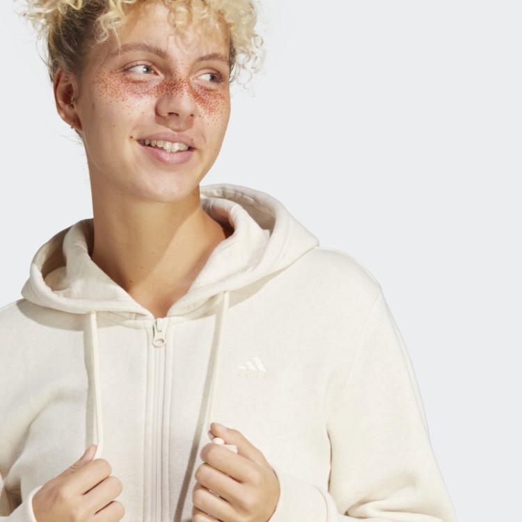 Ecru Matiz Mel Adidas All Szn Moletom De Lã Com Zíper Completo