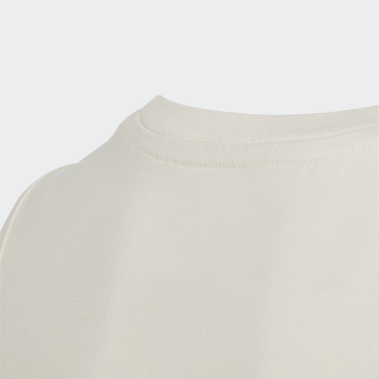 Adidas Regata Cropped Branca Com Estampa Gráfica
