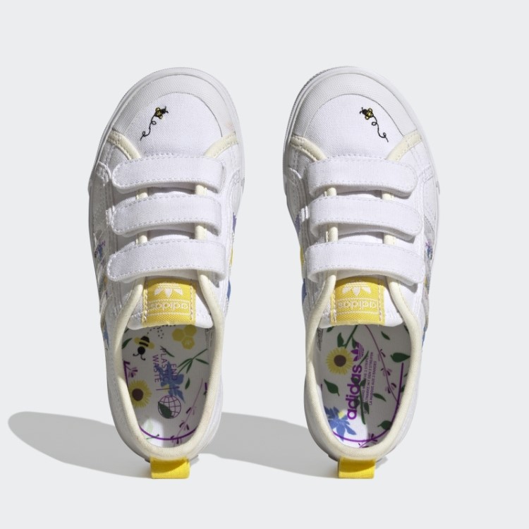 Sapatos Brancos Adidas Nizza Moda
