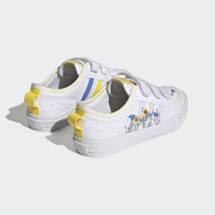 Sapatos Brancos Adidas Nizza Moda