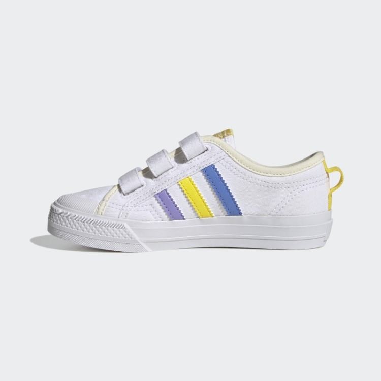 Sapatos Brancos Adidas Nizza Moda