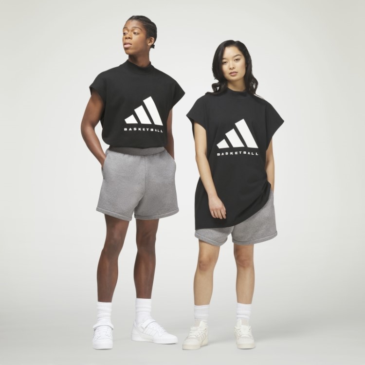 Top De Basquete Adidas Preto Quente