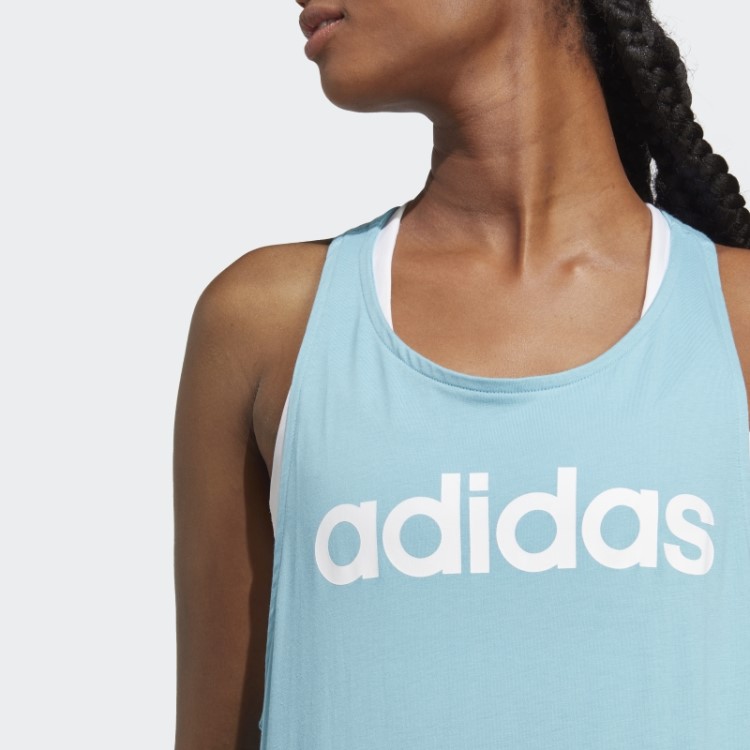 Regata Adidas Blue Essentials Com Logo Solto