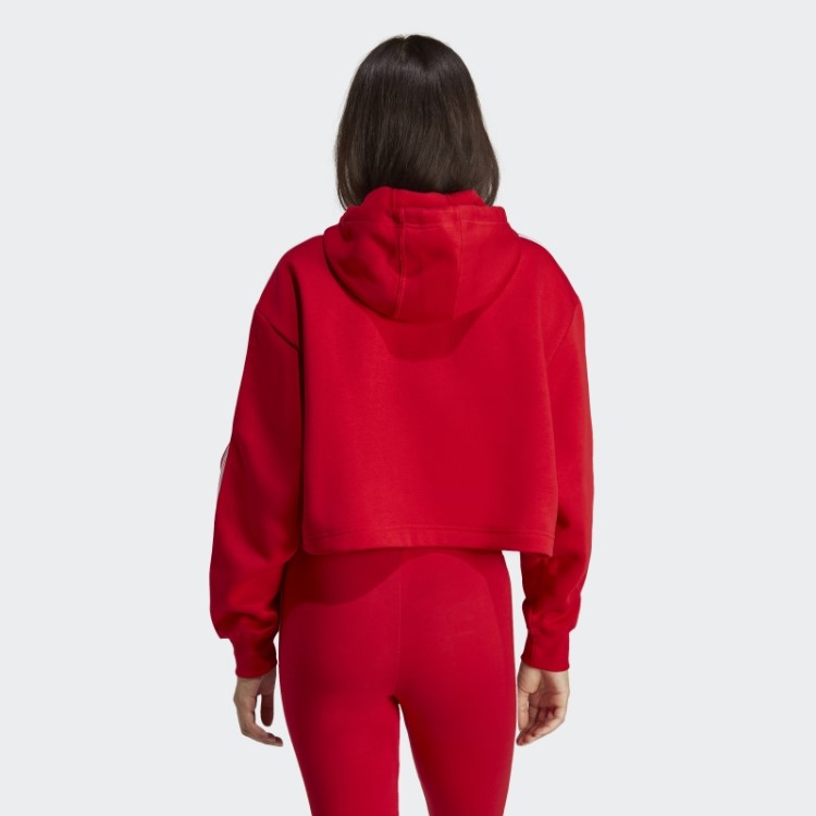 Adidas Adicolor Classics Crop Hoodie Escarlate
