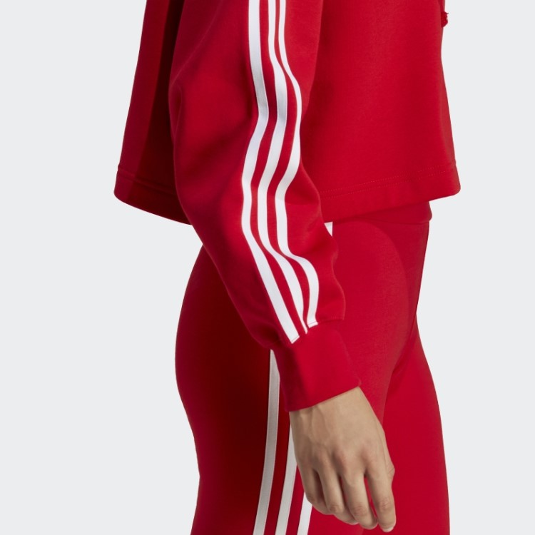Adidas Adicolor Classics Crop Hoodie Escarlate