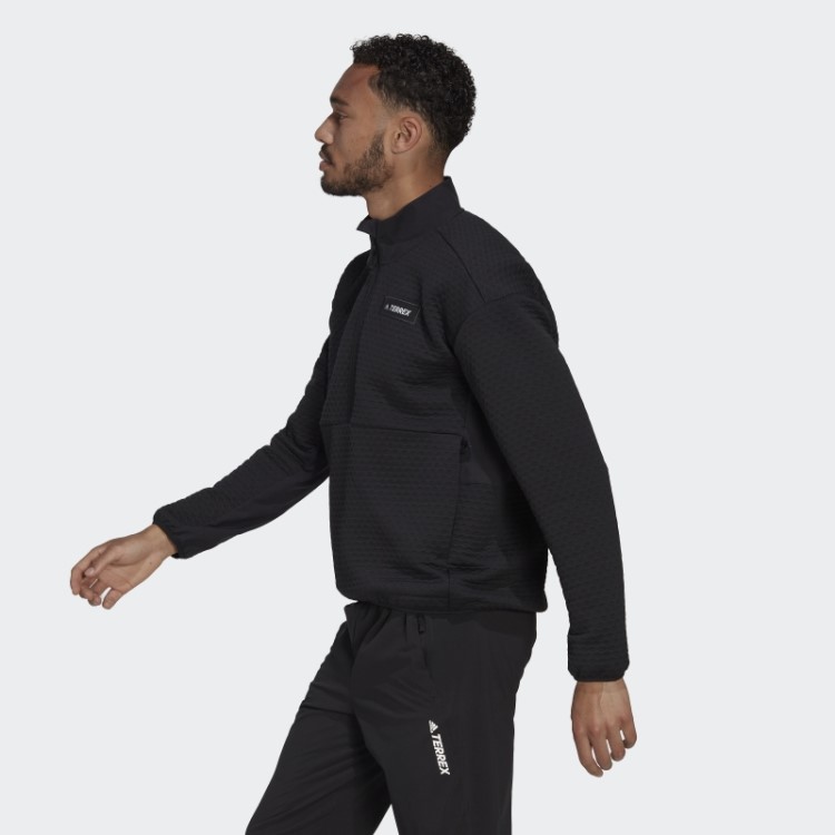 Velo Preto Adidas Terrex Caminhada Meio Zíper