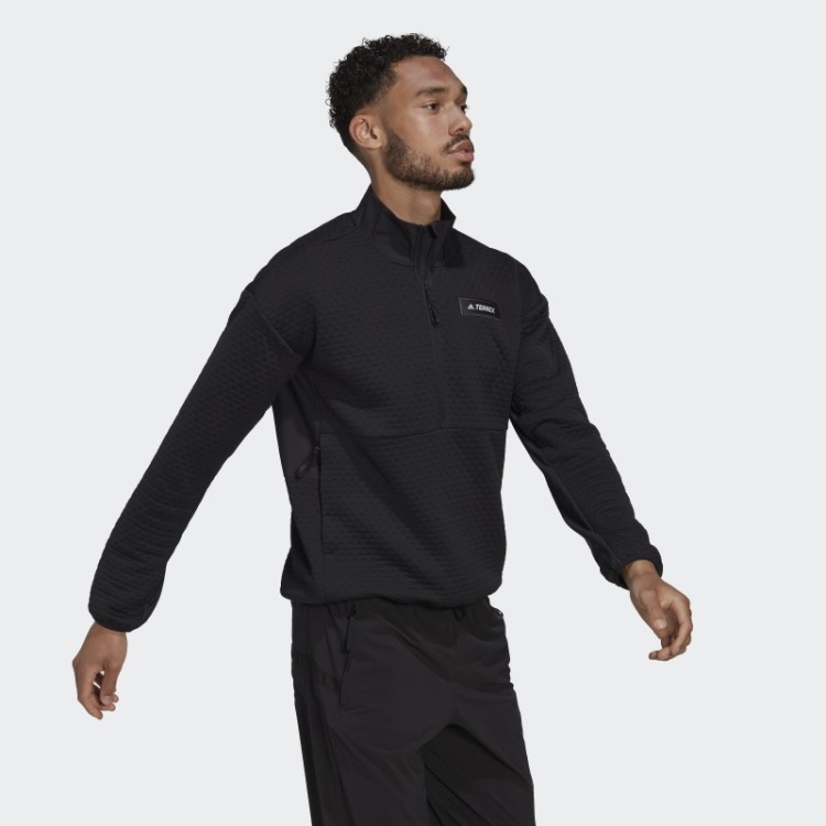Velo Preto Adidas Terrex Caminhada Meio Zíper