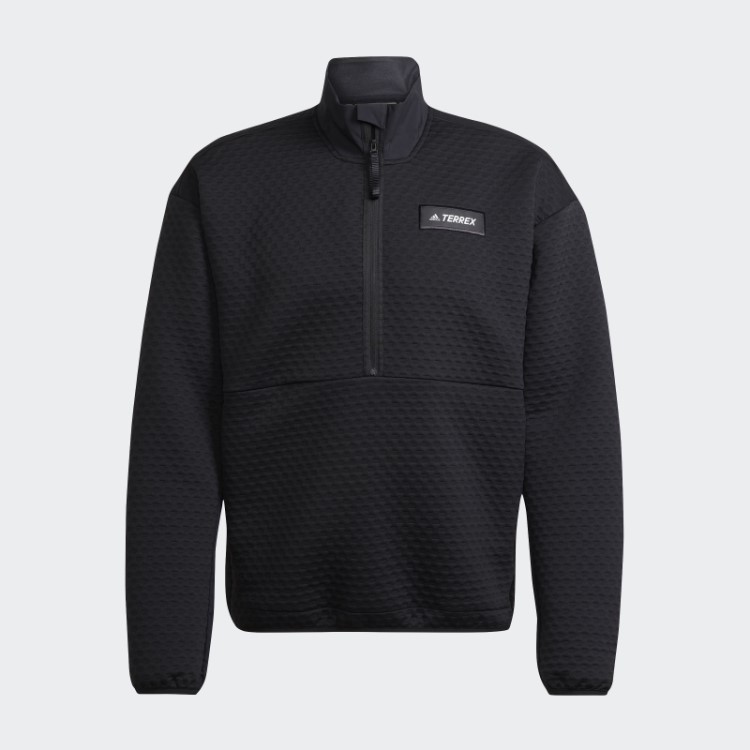 Velo Preto Adidas Terrex Caminhada Meio Zíper