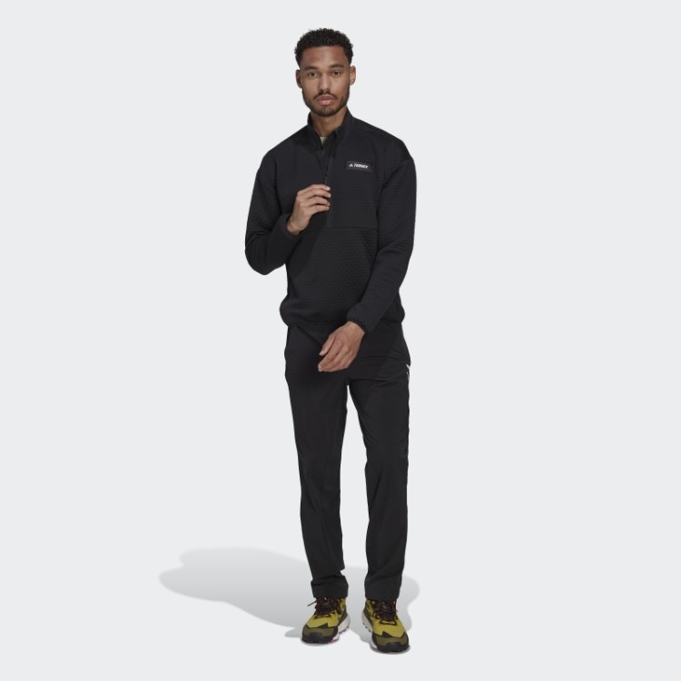 Velo Preto Adidas Terrex Caminhada Meio Zíper