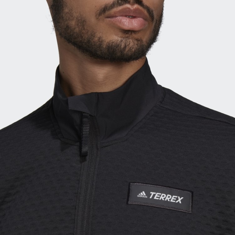 Velo Preto Adidas Terrex Caminhada Meio Zíper
