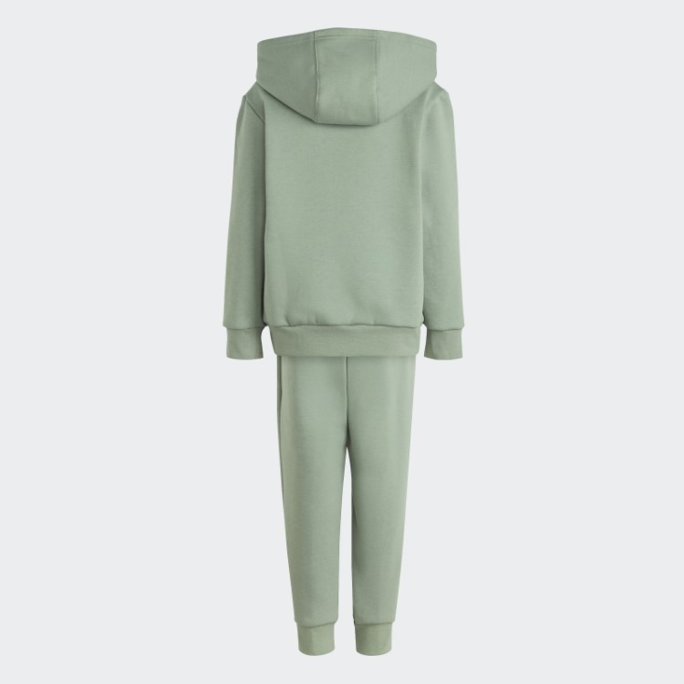 Moletom Com Capuz Adicolor Conjunto Verde Prata Adidas