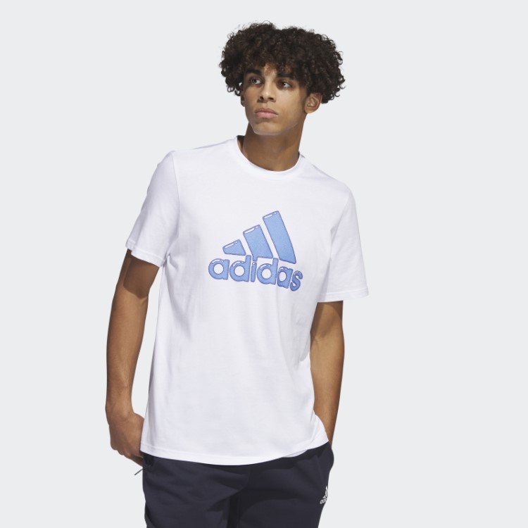 Preenchimento De Caneta Com Logotipo Branco - Camiseta Estampada Para Roupas Esportivas Adidas