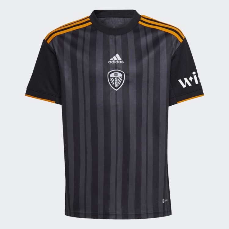 Leeds United Fc 22/23 Terceira Camisa Preta Adidas