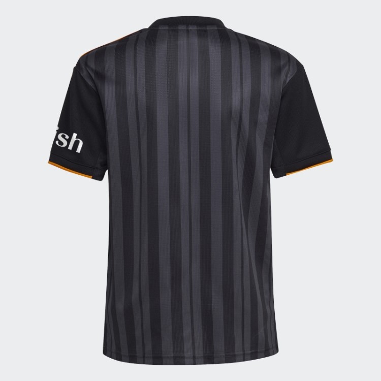 Leeds United Fc 22/23 Terceira Camisa Preta Adidas