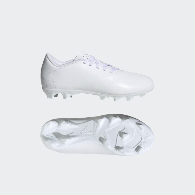 Precisão Do Predador Branco.4 Chuteiras De Futebol De Solo Flexível Adidas