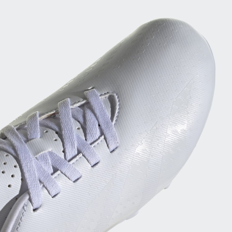 Precisão Do Predador Branco.4 Chuteiras De Futebol De Solo Flexível Adidas