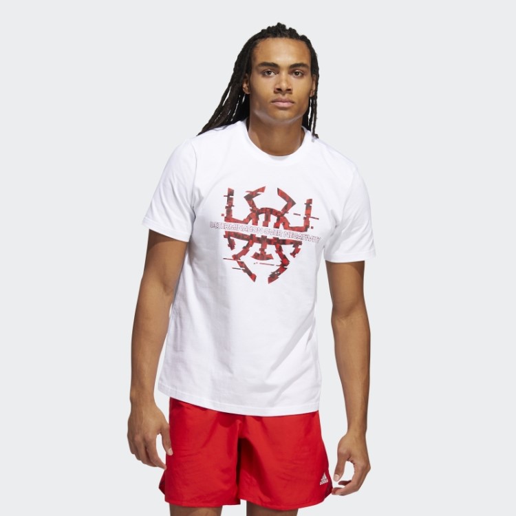 Vestir. Edição #4 Futuro Do Tee Rápido Adidas Branco