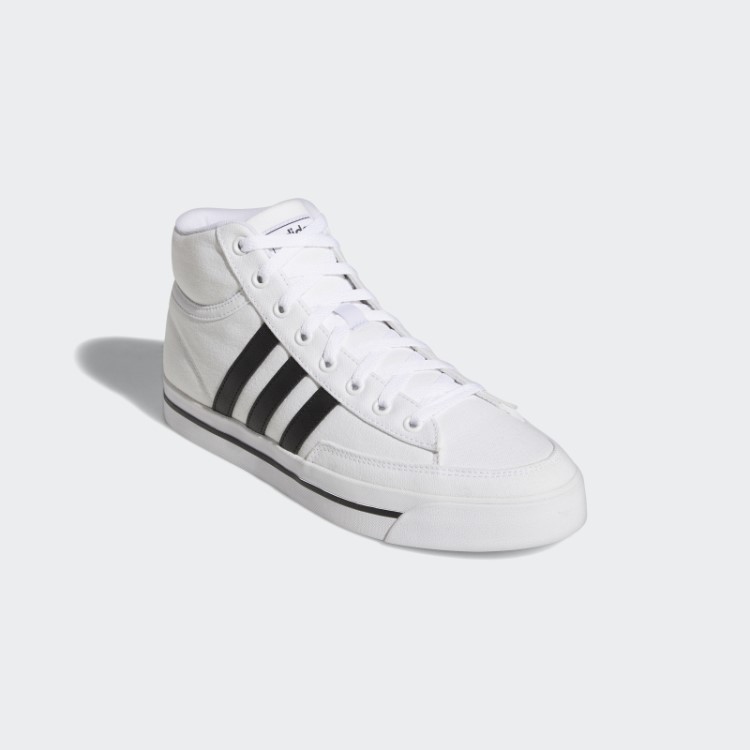 Tênis Branco Adidas Retrovulc Canvas Mid Canvas